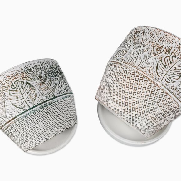 Set Of 2 Vintage Style Terracotta Planting Pots - Picture 6 of 6